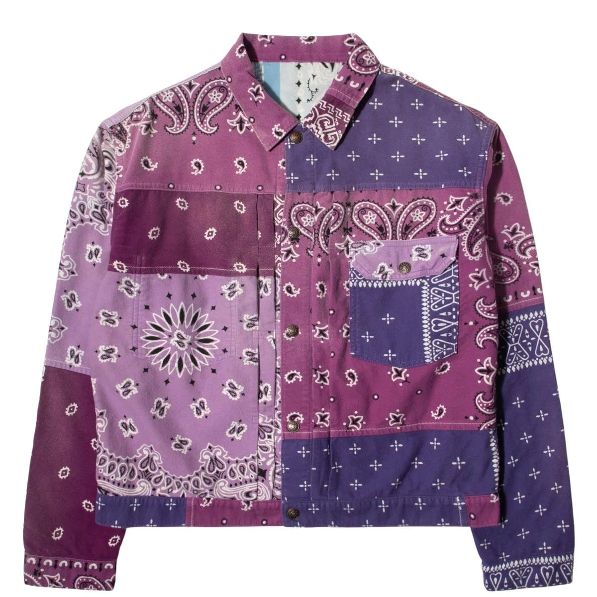 KAPITAL FLANNEL REVERSIBLE BANDANA 1ST JACKET 3 KAPITAL FLANNEL REVERSIBLE BANDANA 1ST JACKET