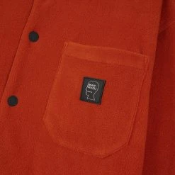 Brain Dead POLAR FLEECE CLIMBER SHIRT -helmut shop BrainDeadPOLARFLEECECLIMBERSHIRTBURNTORANGESBDW22T25002745OR07 3