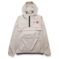 Comme Des Garçons Play K-WAY HOODIE HALF ZIP