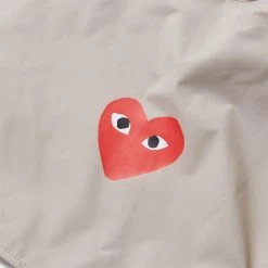 Comme Des Garçons Play K-WAY HOODIE HALF ZIP 10 Comme Des Garçons Play K-WAY HOODIE HALF ZIP -helmut shop COMMEDESGARCONSPLAYK WAYHOODIEHALFZIPBEIGESP1J502 3