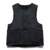 Engineered Garments OVER VEST -helmut shop ENGINEEREDGARMENTSOVERVESTBLACKNAVYM22F1C006 1