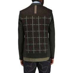 Junya Watanabe WOOL JACQUARD BLAZER -helmut shop Junya Watanabe Comme des Garcons WOOL JACQUARD BLAZER KHAKI X KHK BGDY M WD J010 051 8