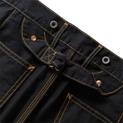 KAPITAL LIGHT CANVAS LUMBER PANTS -helmut shop KapitalLIGHTCANVASLUMBERPANTSBLACK1EK 1185 7