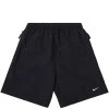 NIKELAB UNISEX SOLO SWOOSH SHORTS -helmut shop NikeUNRGSOLOSWOOSHSHORTBLACK WHITEMDM4400 010 1