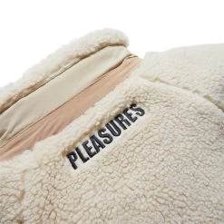 Pleasures X PLAYBOY BUNNY SHERPA ZIP UP JACKET -helmut shop PLEASURESBUNNYSHERPAZIPUPJACKETTANSP21PB006 3