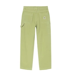 Stüssy STONE WASHED CANVAS WORK PANT -helmut shop StussySTONEWASHEDCANVASWORKPANTLIME28116541 3
