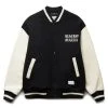 Wacko Maria LEATHER VARSITY JACKET -B- ( TYPE-3 ) -helmut shop WACKOMARIALEATHERVARSITYJACKET B TYPE 3 BL SLVRM22FW WMO BL11 1