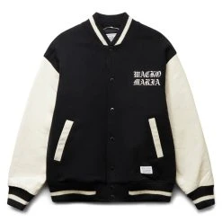Wacko Maria LEATHER VARSITY JACKET -B- ( TYPE-3 )