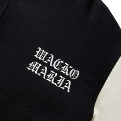 Wacko Maria LEATHER VARSITY JACKET -B- ( TYPE-3 ) -helmut shop WACKOMARIALEATHERVARSITYJACKET B TYPE 3 BL SLVRM22FW WMO BL11 4