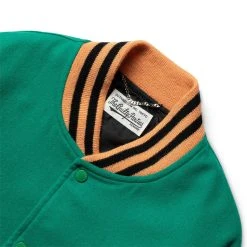 Wacko Maria VARSITY JACKET -C- -helmut shop WackoMariaVARSITYJACKET C GREENM22SS WMO BL10 3