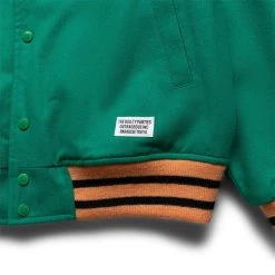 Wacko Maria VARSITY JACKET -C- -helmut shop WackoMariaVARSITYJACKET C GREENM22SS WMO BL10 6