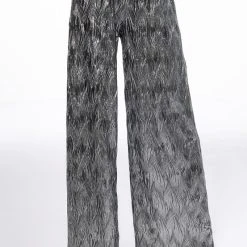 ABOVE ALL METALLIC WIDE LEG PANT -helmut shop above all metallic wide leg pant silver 3 3