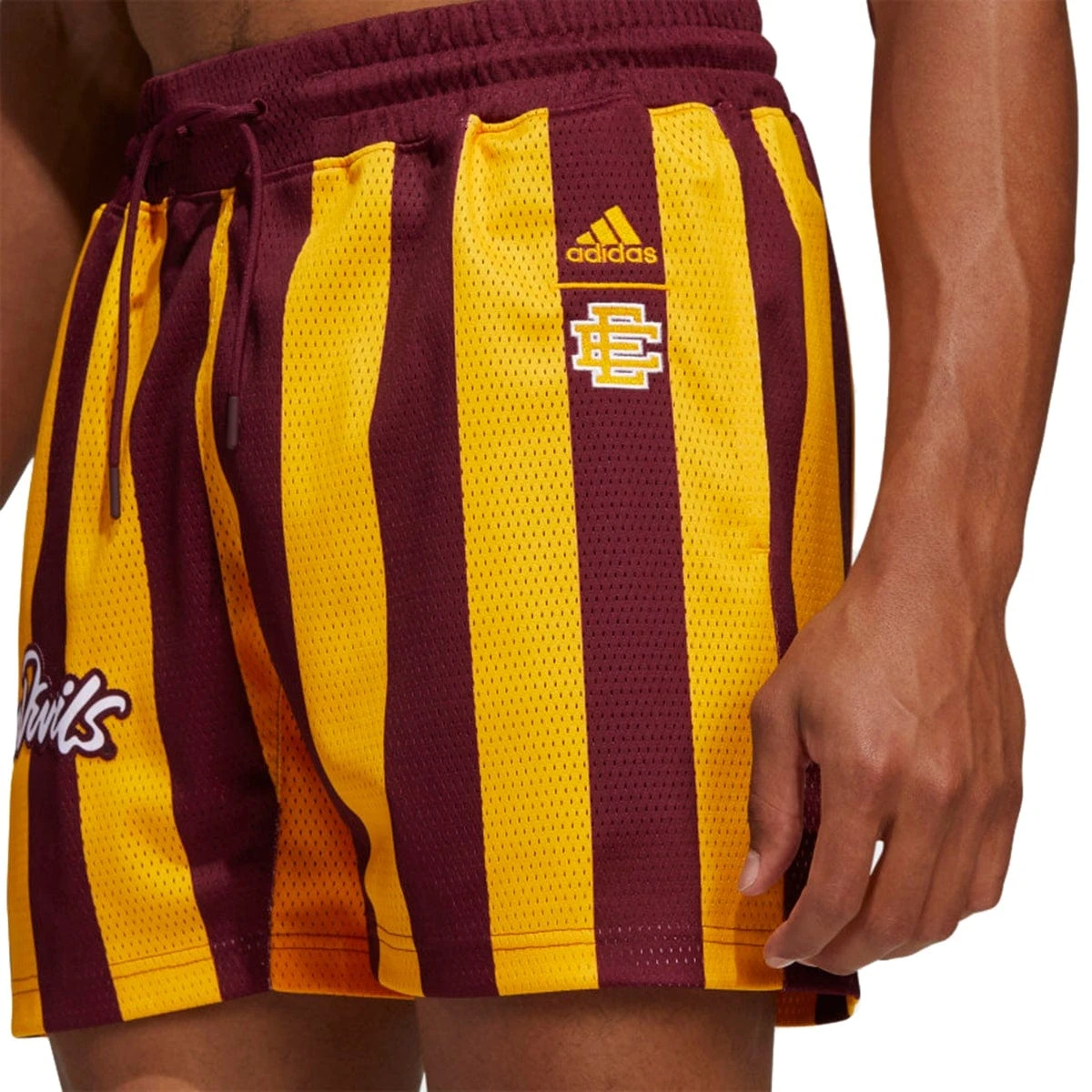 ADIDAS X Eric Emanuel "MIDNIGHT MADNESS" SWINGMAN SHORTS- ASU 5 ADIDAS X Eric Emanuel "MIDNIGHT MADNESS" SWINGMAN SHORTS- ASU - Image 3