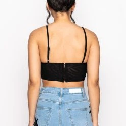 ADMIRE THE ARTWORK MESH UNDERWIRE BRALETTE -helmut shop admire the artwork mesh underwire bralette black 10 10