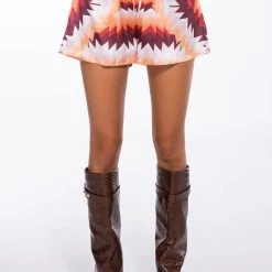 ADVENTURER LOOSE FIT BUTTON UP AND SHORTS SET -helmut shop adventurer loose fit button up and shorts set orange multi 4 4