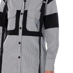 ALICE STRIPED CARGO BUTTON DOWN -helmut shop alice striped cargo button down black white 7 7 c1
