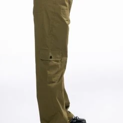 ALL I WANT DETAILED WAIST STRAIGHT LEG CARGO PANT -helmut shop all i want detailed waist straight leg cargo pant green 4 4