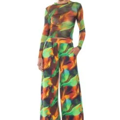 ALL NATURAL MESH LONG SLEEVE -helmut shop all natural mesh long sleeve green multi 2 2