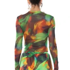 ALL NATURAL MESH LONG SLEEVE -helmut shop all natural mesh long sleeve green multi 4 4