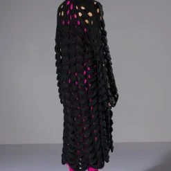 ALL NIGHTER OPEN KNIT CARDIGAN -helmut shop all nighter open knit cardigan black 3 3