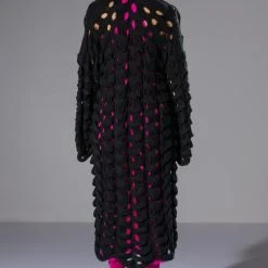 ALL NIGHTER OPEN KNIT CARDIGAN -helmut shop all nighter open knit cardigan black 5 5