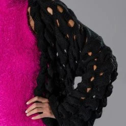 ALL NIGHTER OPEN KNIT CARDIGAN -helmut shop all nighter open knit cardigan black 6 6