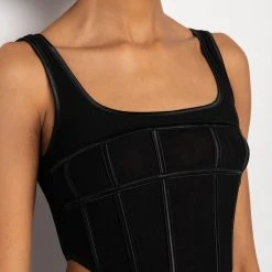 ALL ON ME CORSET TOP -helmut shop all on me corset top black 9 9