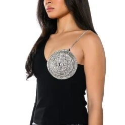 ALL THE GLAM RHINESTONE DETAIL TOP -helmut shop all the glam rhinestone detail top black 2 2