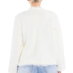 ALWAYS BLING RHINESTONE BUTTON FRONT CARDIGAN -helmut shop always bling rhinestone button front cardigan white 6 6