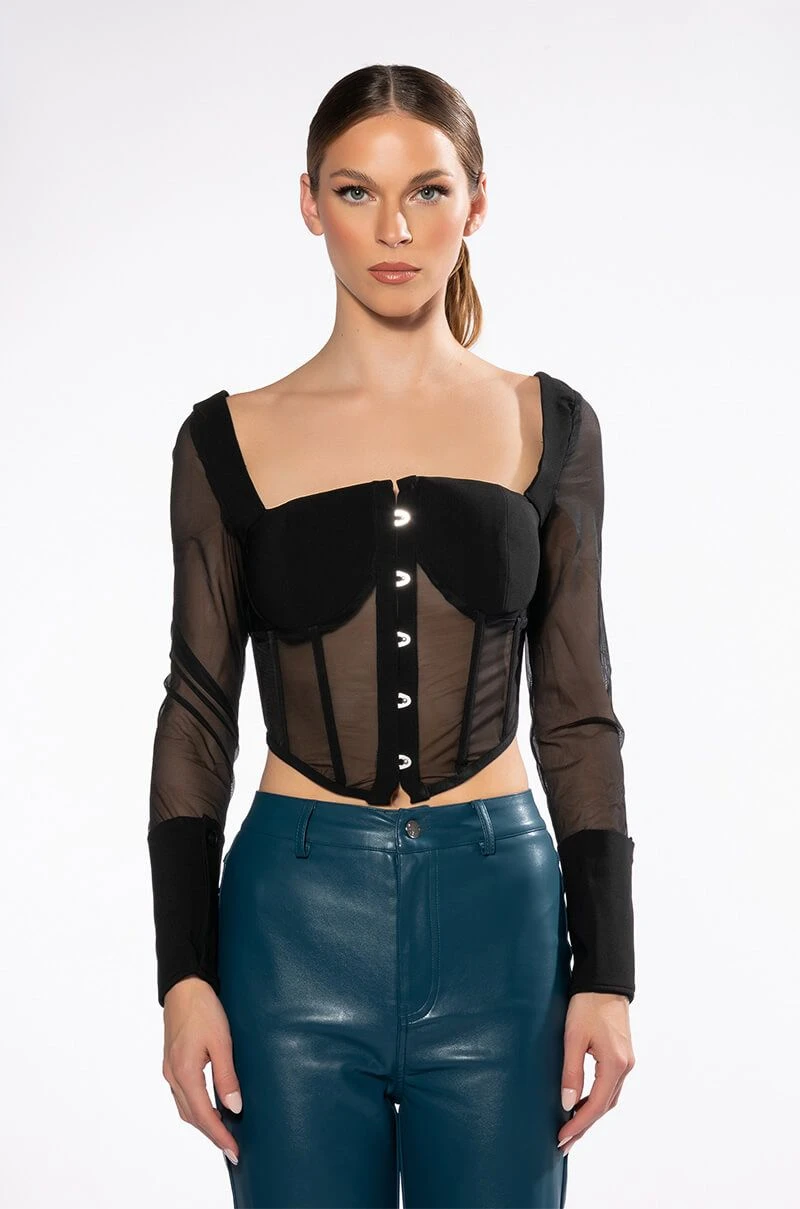 ALWAYS YOURS LONG SLEEVE STRUCTURED TOP 5 ALWAYS YOURS LONG SLEEVE STRUCTURED TOP - Image 3