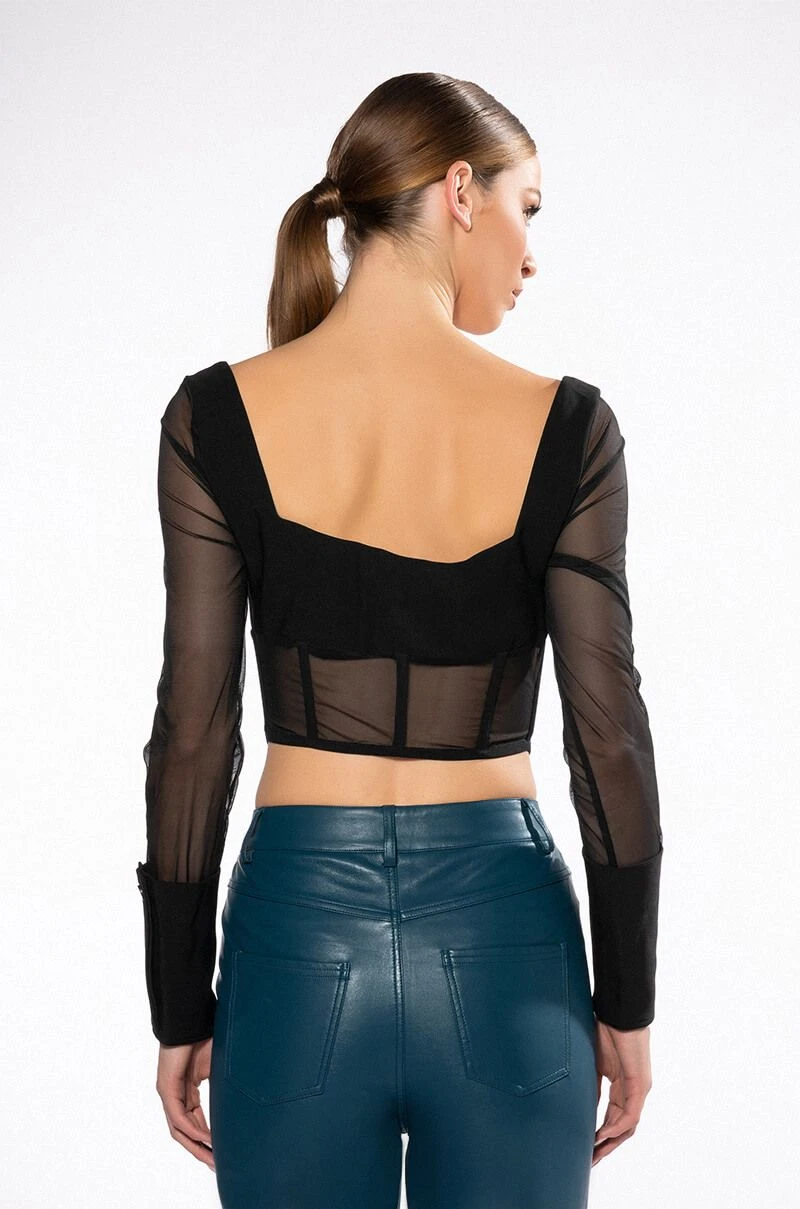 ALWAYS YOURS LONG SLEEVE STRUCTURED TOP 7 ALWAYS YOURS LONG SLEEVE STRUCTURED TOP - Image 5