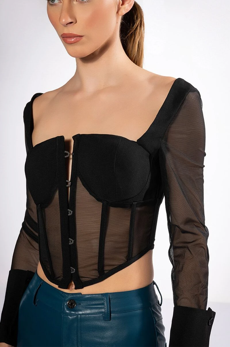 ALWAYS YOURS LONG SLEEVE STRUCTURED TOP 8 ALWAYS YOURS LONG SLEEVE STRUCTURED TOP - Image 6