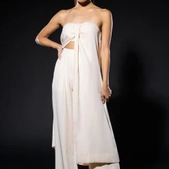 AMELIA PALAZZO PANT -helmut shop amelia palazzo pant ivory 2 2