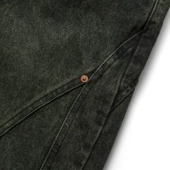 Andersson Bell BRICK CURVE PANEL WIDE JEANS -helmut shop anderssonbellBRICKCURVEPANELWIDEJEANSD.GREEN31APA609M 3