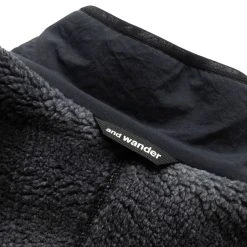 And Wander CHECK BOA JACKET -helmut shop andwanderCHECKBOAJACKETBLACKXL5742281346 6