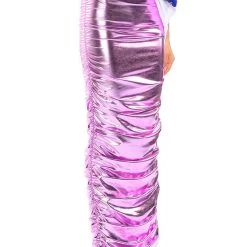ANGEL ENERGY METALLIC MAXI SKIRT -helmut shop angel energy metallic maxi skirt pink 2 2