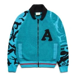 Aries VARSITY ZIP THRU KNIT