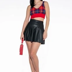 AS IF CROP KNIT BRALETTE -helmut shop as if crop knit bralette red multi 2 2