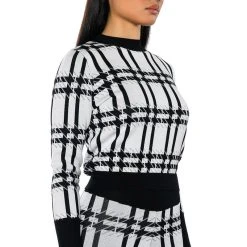 ASPEN VACAY LONG SLEEVE SWEATER -helmut shop aspen vacay long sleeve sweater white multi 2 2