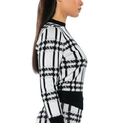 ASPEN VACAY LONG SLEEVE SWEATER -helmut shop aspen vacay long sleeve sweater white multi 5 5