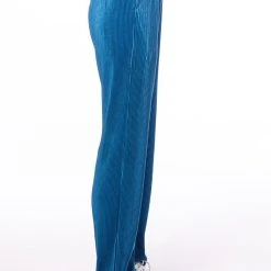 ASTRID PLEATED PALAZZO PANT -helmut shop astrid pleated palazzo pant blue 5 5