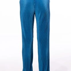 ASTRID PLEATED PALAZZO PANT -helmut shop astrid pleated palazzo pant blue 6 6