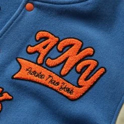 Awake NY VARSITY JACKET -helmut shop awakenyCORAZONVARSITYJACKETBLUECREAMMAWK FW22 OT006 3