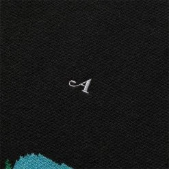 Awake NY FLORAL SWEATER VEST -helmut shop awakenyFLORALSWEATERVESTBLACKSAWK FW22 KN003 3