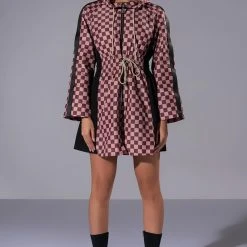 helmut shop -helmut shop azalea wang van selus checkered rain jacket multi 2 2