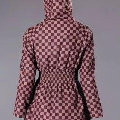 AZALEA WANG VAN SELUS CHECKERED RAIN JACKET -helmut shop azalea wang van selus checkered rain jacket multi 6 6