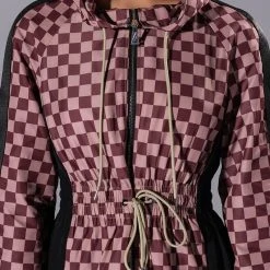AZALEA WANG VAN SELUS CHECKERED RAIN JACKET -helmut shop azalea wang van selus checkered rain jacket multi 7 7