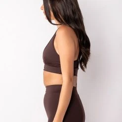 BASIC LUXE MOCHA BRALETTE -helmut shop basic luxe mocha bralette brown 5 5