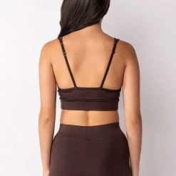 BASIC LUXE MOCHA BRALETTE -helmut shop basic luxe mocha bralette brown 6 6
