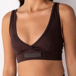 BASIC LUXE MOCHA BRALETTE -helmut shop basic luxe mocha bralette brown 7 7